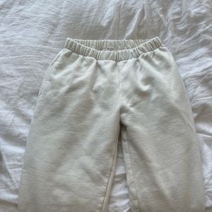 Brand new white Brandy Melville sweatpants